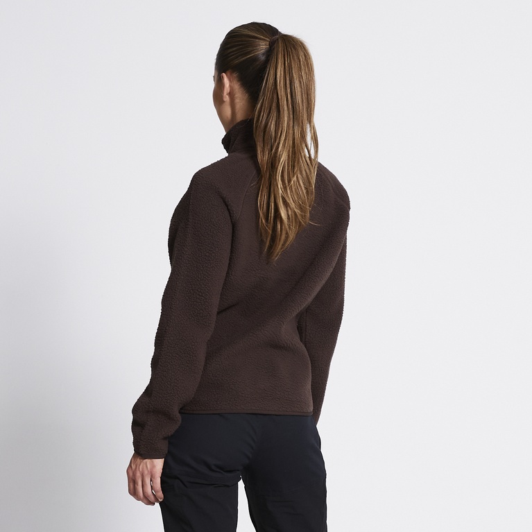 Pile jacket "Valla"  Dark Brown